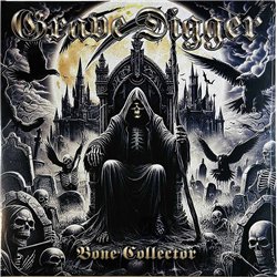 Grave Digger LP Bone Collector, blue marbled vinyl vinyl LP