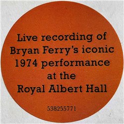 Ferry Bryan LP Live at the Royal Albert Hall 1974 vinyl LP