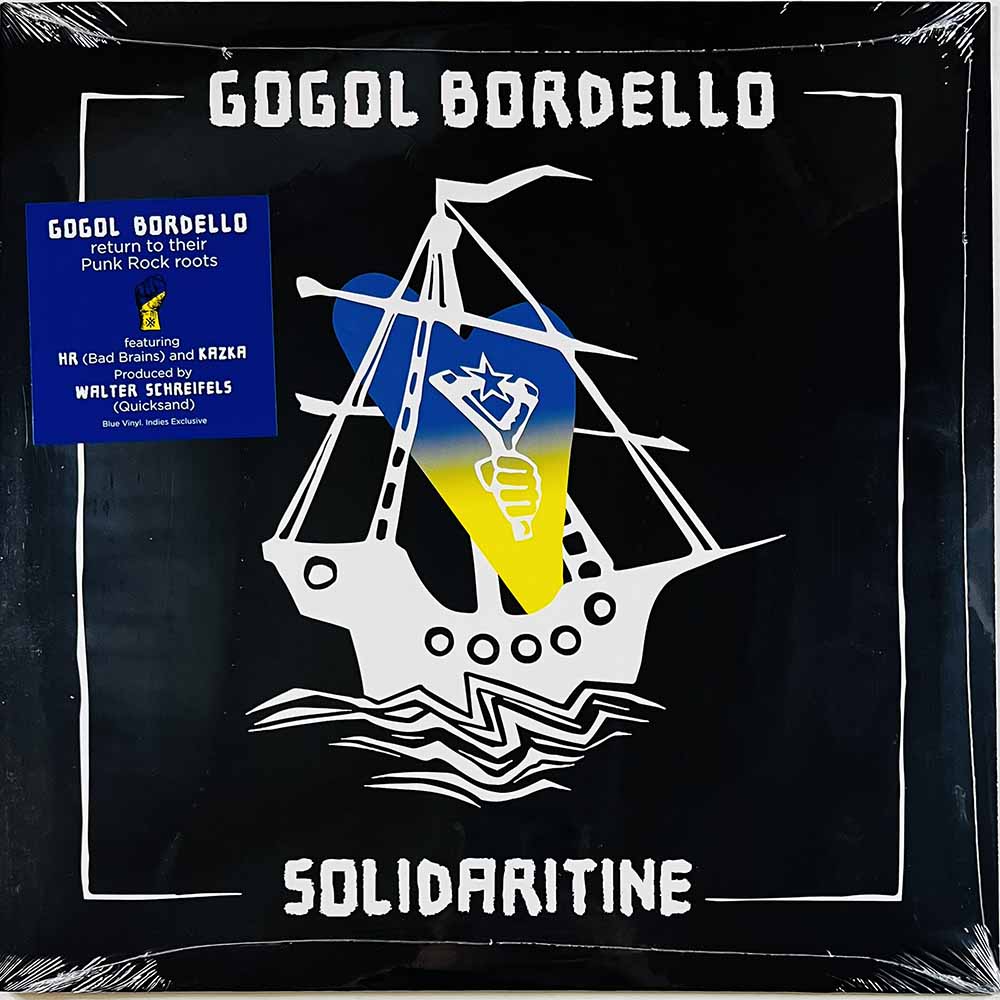 Gogol Bordello LP Solidaritine, blue vinyl vinyl LP