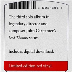 Carpenter John LP Lost themes III: alive after death, red vinyl vinyl LP