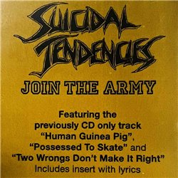 Suicidal Tendencies LP Join the army vinyl LP