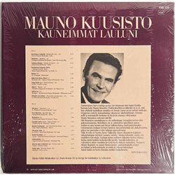 Kuusisto Mauno LP Kauneimmat lauluni  kansi EX- levy VG+ Käytetty LP