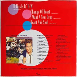 Huey Lewis and The News LP If this is it, 12-inch maxi  kansi VG+ levy EX Käytetty LP
