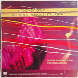 Bowie David / Pat Metheny Group LP This is not America. 12-inch maxi  kansi VG- levy EX- Käytetty LP