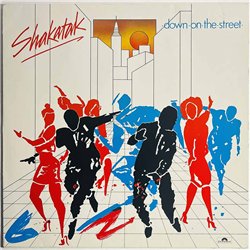 Shakatak LP Down On The Street  kansi EX levy EX- Käytetty LP