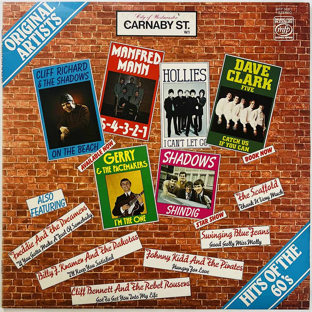 Johnny Kidd, Swinging Blue Jeans ym. LP Hits Of The 60's  kansi EX levy EX- Käytetty LP
