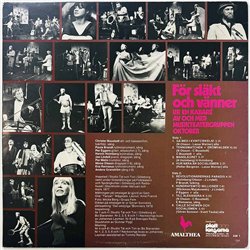 Musikteatergruppen Oktober LP För Släkt Och Vänner  kansi VG+ levy EX Käytetty LP