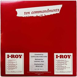 I-Roy LP Ten Commandments, kuva-LP  kansi VG levy EX- Käytetty LP