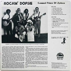 Rockin' Dopsie LP Crowned Prince Of Zydeco  kansi EX levy EX Käytetty LP