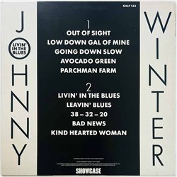 Winter Johnny LP Livin’ in the blues  kansi EX levy EX Käytetty LP