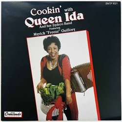 Queen Ida and her Zydeco Band LP Cookin' With Queen Ida and her Zydeco Band  kansi EX levy EX Käytetty LP