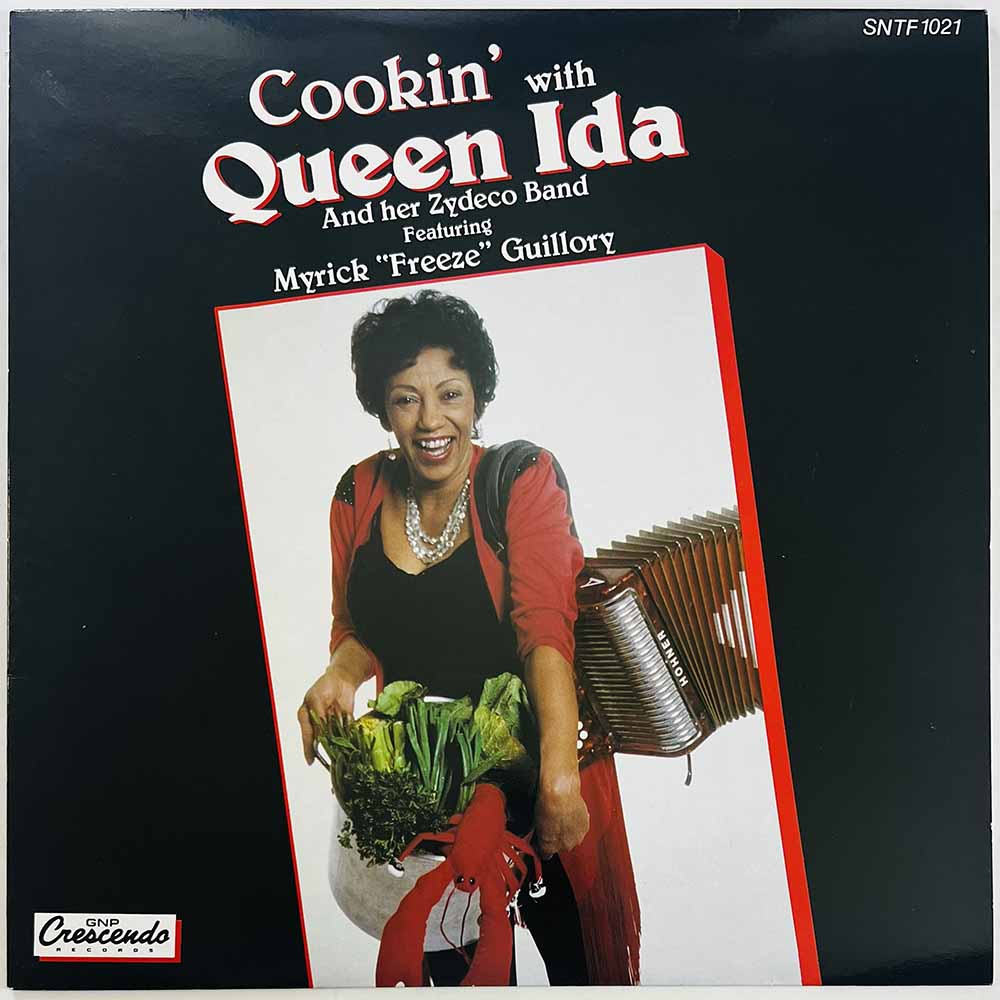 Queen Ida and her Zydeco Band LP Cookin' With Queen Ida and her Zydeco Band  kansi EX levy EX Käytetty LP