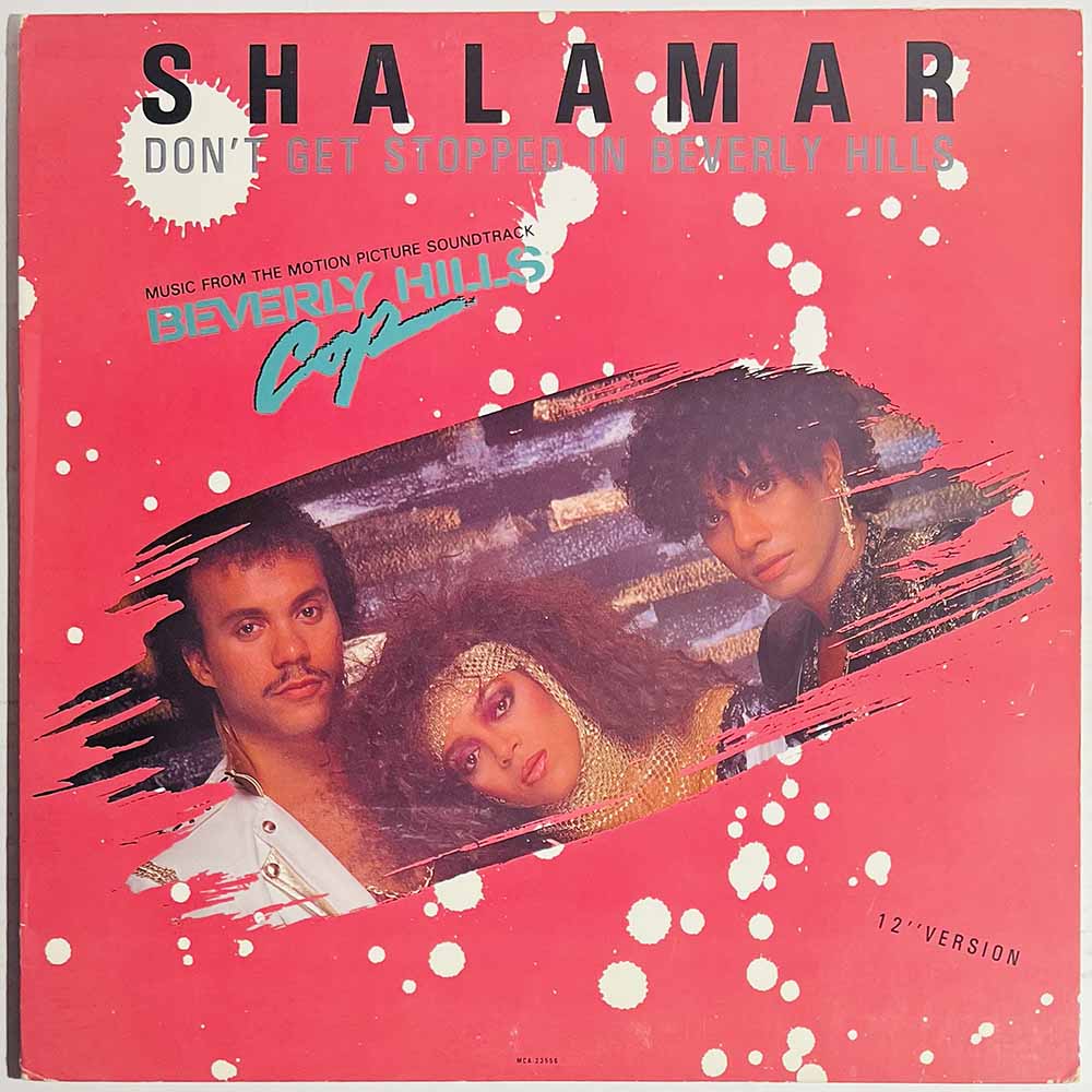 Shalamar LP Don't get stopped in Beverly Hills, 12-inch maxi  kansi EX levy VG Käytetty LP