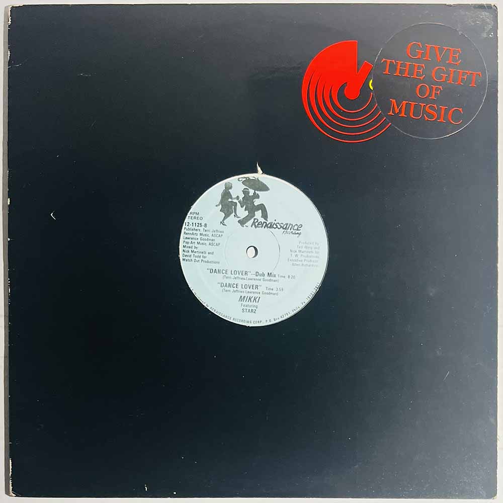 Mikki featuring Starz LP Dance Lover  kansi Ei kuvakantta levy EX- Käytetty LP