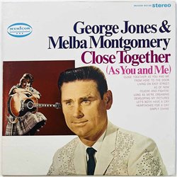 George Jones & Melba Montgomery LP Close together (as you and me)  kansi EX- levy EX Käytetty LP