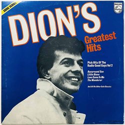 Dion’s LP Greatest Hits  kansi VG+ levy EX Käytetty LP