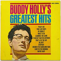 Holly Buddy LP Greatest Hits  kansi VG levy EX- Käytetty LP