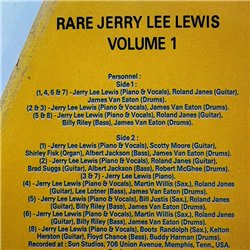 Lewis Jerry Lee LP Rare Jerry Le Lewis volume 1  kansi EX- levy EX Käytetty LP