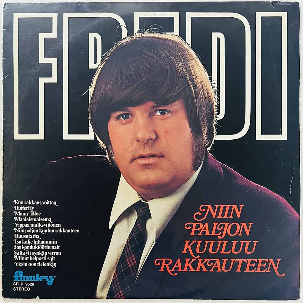 Fredi, Kirka, Pepe, Katri, Päivi ym. LP Finnhits Suomen Suursuosikit  kansi VG+ levy VG Käytetty LP
