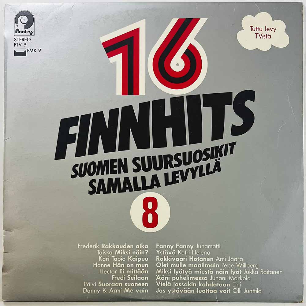 Juhamatti, Pepe Willberg, Eini, Hector LP Finnhits 8  kansi VG levy VG Käytetty LP