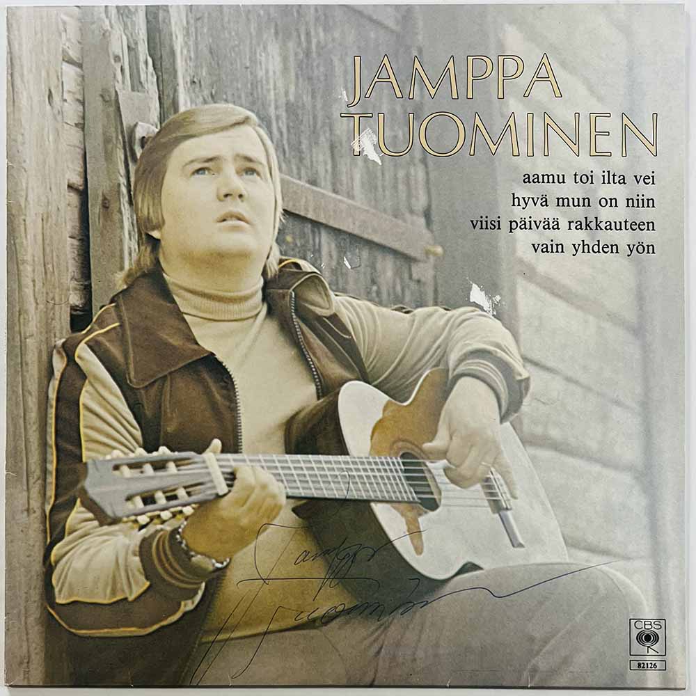Tuominen Jamppa LP Jamppa Tuominen aamu toi ilta vei  kansi VG levy EX Käytetty LP