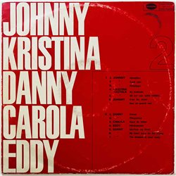 Johnny, Kristiina Halkola, Danny, Carola LP Johnny, Kristiina Halkola, Danny, Carola, Eddy 2  kansi VG- levy VG- Käytetty LP
