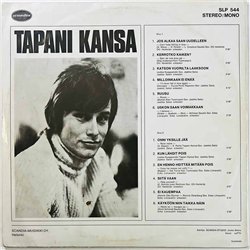 Kansa Tapani LP Tapani Kansa -70  kansi VG levy VG+ Käytetty LP
