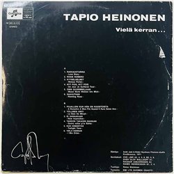Heinonen Tapio LP Vielä kerran...  kansi VG- levy EX Käytetty LP