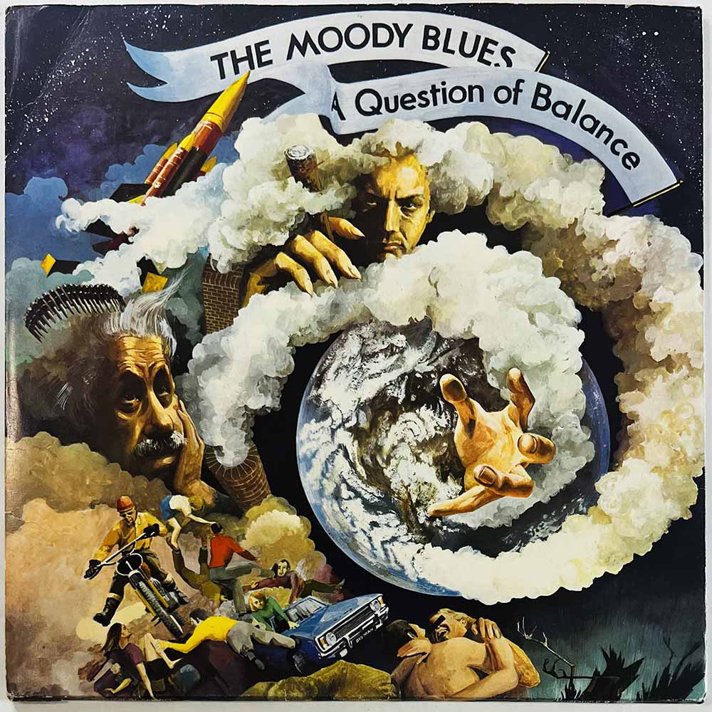 Moody Blues LP A Question Of Balance  kansi VG levy VG Käytetty LP