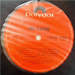 Clapton Eric LP Eric Clapton 1970  kansi VG+ levy VG+ Käytetty LP