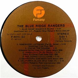 Blue Ridge Rangers LP The Blue Ridge Rangers, promo  kansi VG- levy VG+ Käytetty LP
