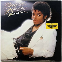 Jackson Michael LP Thriller  kansi EX- levy EX- Käytetty LP