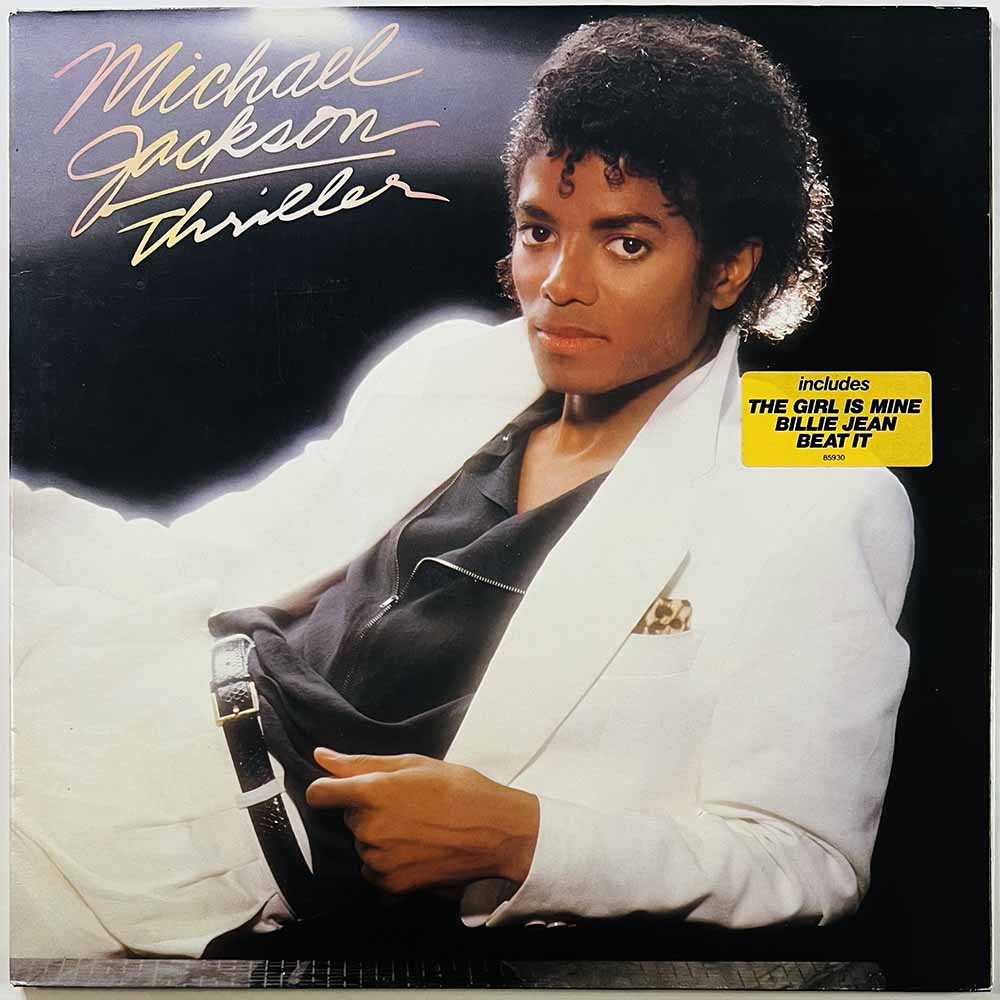 Jackson Michael LP Thriller  kansi EX- levy EX- Käytetty LP