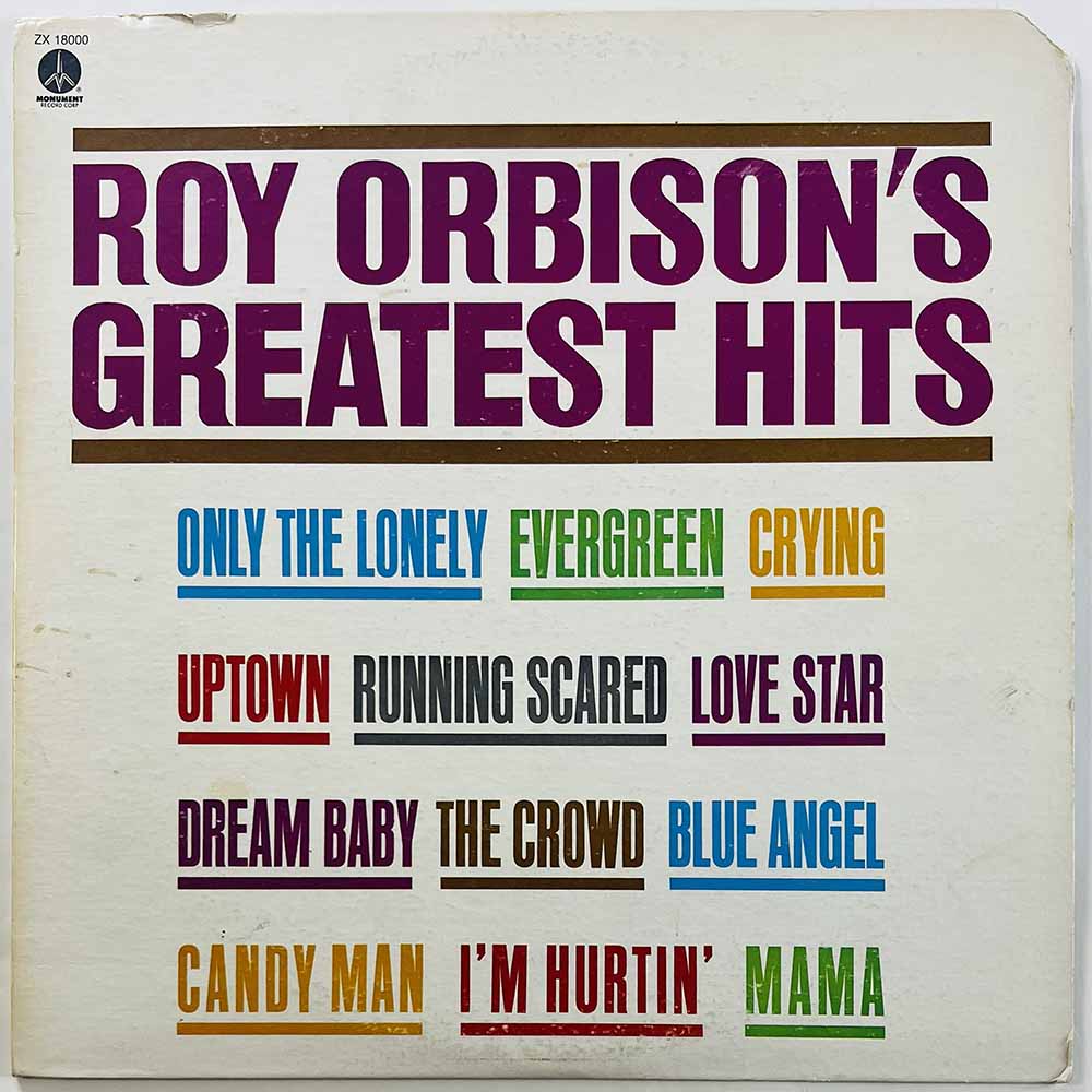 Orbison Roy LP Greatest Hits  kansi VG levy EX- Käytetty LP