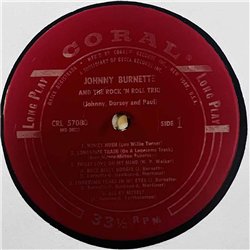 Burnette Johnny LP Johnny Burnette and the Rock 'N Roll Trio  kansi G+ levy VG+ Käytetty LP