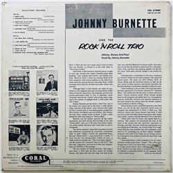 Burnette Johnny LP Johnny Burnette and the Rock 'N Roll Trio  kansi G+ levy VG+ Käytetty LP