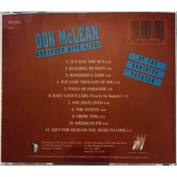 McLean Don Käytetty CD Greatest Hits Live! at the Dominion Theater  kansi EX levy EX Käytetty CD