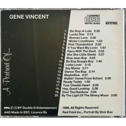 Vincent Gene Käytetty CD A portrait of  kansi EX levy EX Käytetty CD