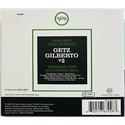 Stan Getz / João Gilberto Käytetty CD Getz / Gilberto 2  kansi EX levy EX Käytetty CD