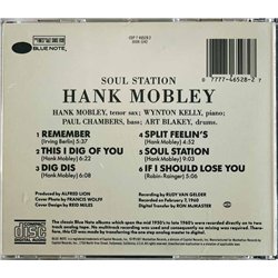 Hank Mobley with Art Blakey Käytetty CD Soul Station  kansi EX levy EX Käytetty CD