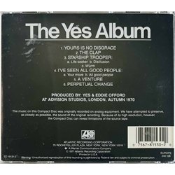 Yes Käytetty CD The Yes Album  kansi EX levy EX Käytetty CD
