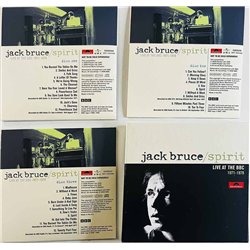 Bruce Jack Käytetty CD Spirit live at BBC 1971-1978 3CD  kansi EX levy EX Käytetty CD