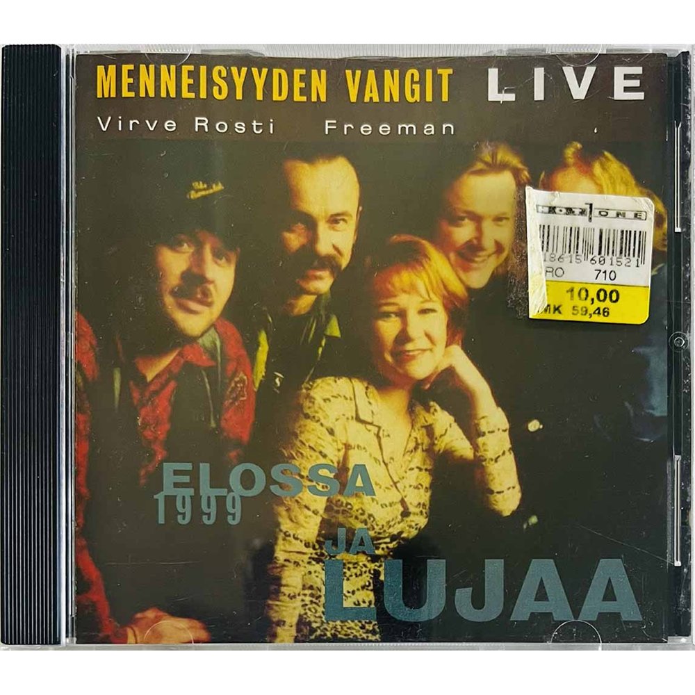Menneisyyden Vangit Virve Rosti & Freeman Käytetty CD Live - 1999 Elossa Ja Lujaa  kansi EX levy EX Käytetty CD
