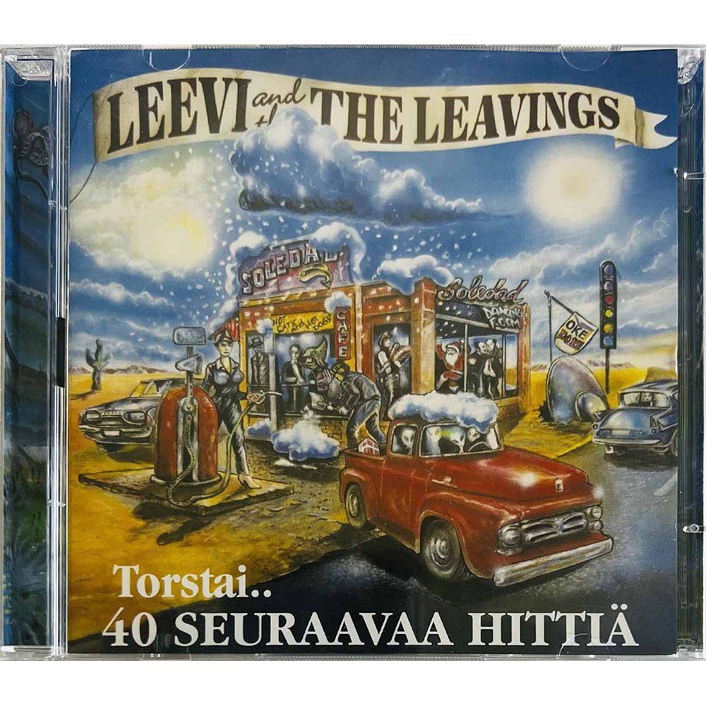 Leevi And The Leavings Käytetty CD Torstai... 40 Seuraavaa Hittiä 2CD  kansi EX levy EX Käytetty CD