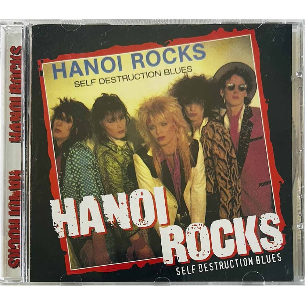 Hanoi Rocks Käytetty CD Self Destruction Blues  kansi EX levy VG+ Käytetty CD