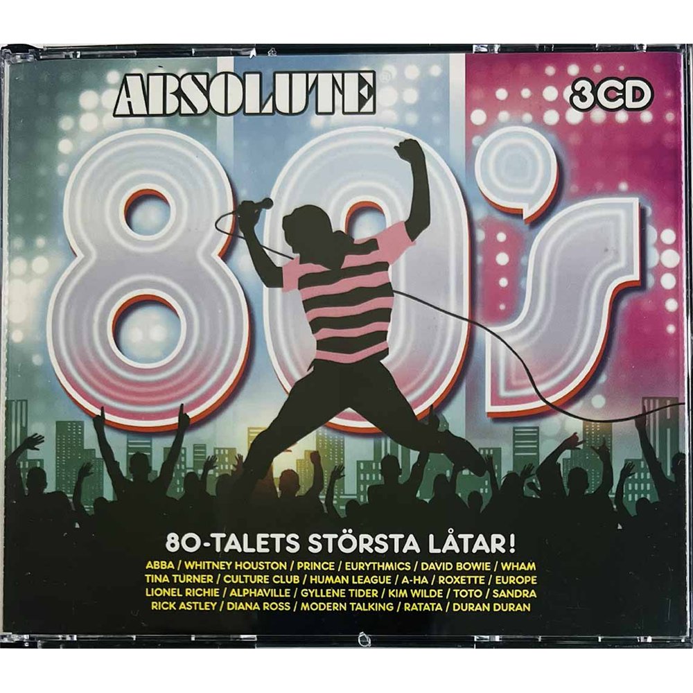Alphaville, Modern Talking, Toto, Opus Käytetty CD Absolute 80's 3CD  kansi EX levy EX Käytetty CD
