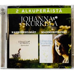 Kurkela Johanna Käytetty CD Kauriinsilmät + Marmoritaivas 2CD  kansi EX levy EX Käytetty CD