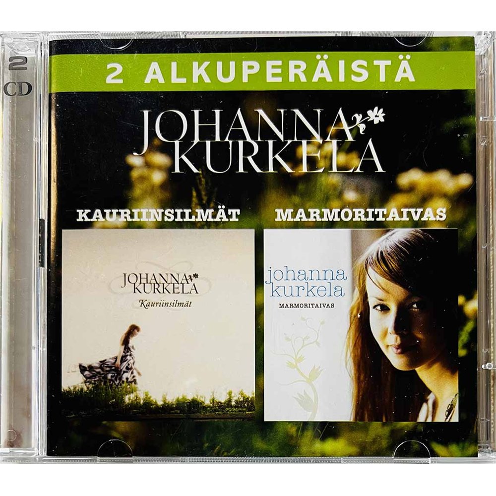Kurkela Johanna Käytetty CD Kauriinsilmät + Marmoritaivas 2CD  kansi EX levy EX Käytetty CD