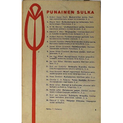 Seikkailu Siinailla: Karl von Schoultz, punainen sulka 17  kansi VG sisäsivut EX- Käytetty kirja