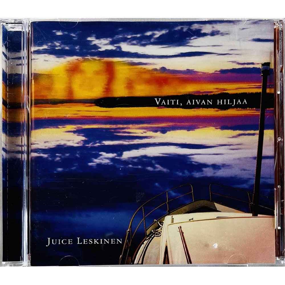 Leskinen Juice Käytetty CD Vaiti, Aivan Hiljaa  kansi EX- levy VG+ Käytetty CD